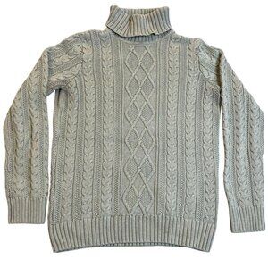 Croft & Barrow Cable Knit Turtleneck Sweater Medium